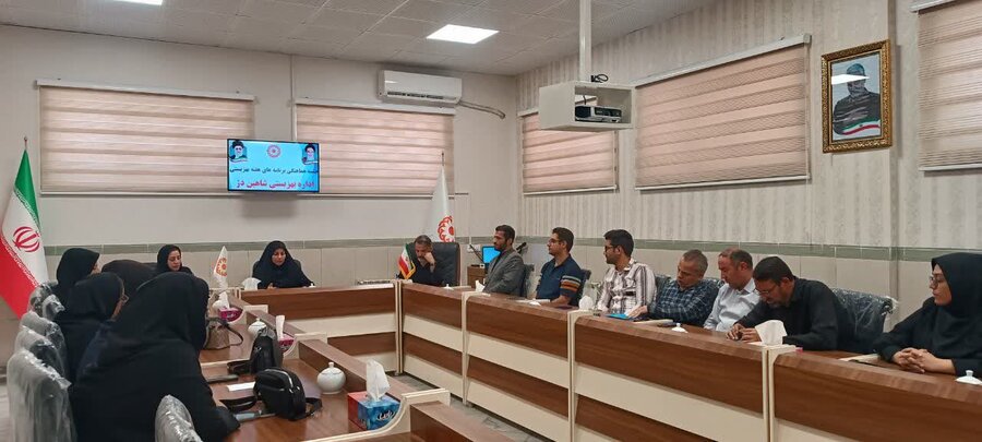جلسه هماهنگی برنامه های هفته بهزیستی در اداره بهزیستی شاهین دژ