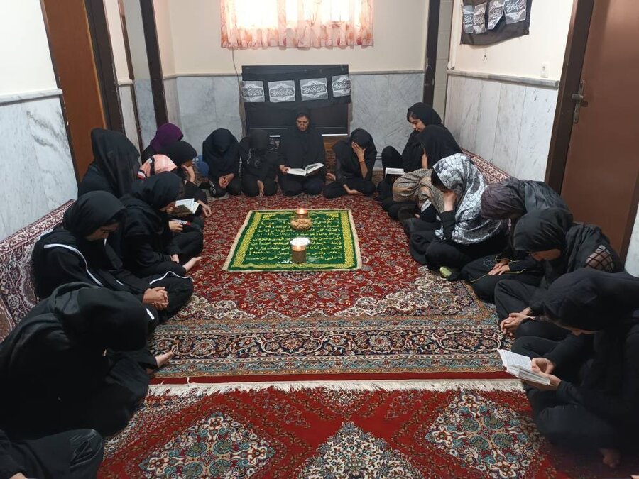 فیروزکوه | برگزاری مراسم قرائت زیارت عاشورا در دهه ماه محرم