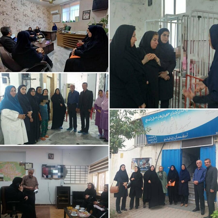 بهشهر| بازدید رییس اداره پذیرش بهزیستی مازندران از مرکز شبانه روزی مراقبتی و توانبخشی معلولین ذهنی شهید هاشمی نژاد شهرستان بهشهر 