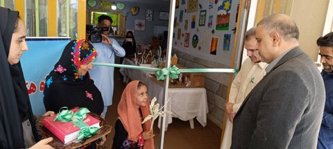 نمایشگاه دستاوردهای پایگاه هنر درمانی توانخواهان در شهرستان سراوان افتتاح شد