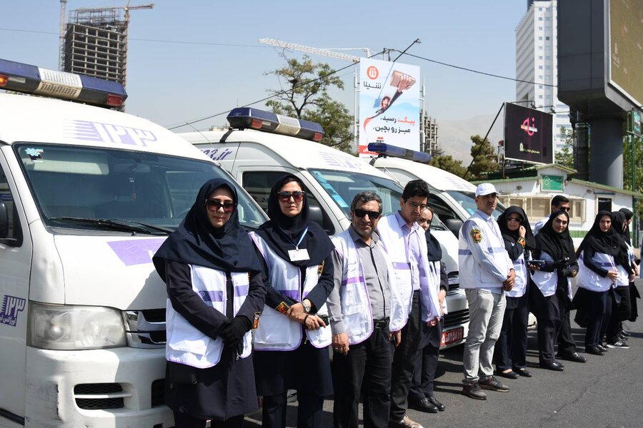 مانور خودرویی اورژانس اجتماعی استان تهران