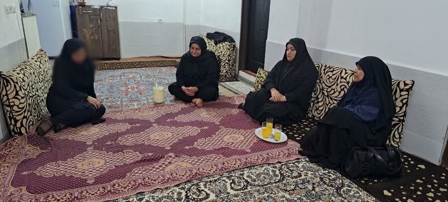 بازدید مدیر بهزیستی شهرستان بوشهر از خانواده های تحت پوشش در چاهکوتاه و چغادک