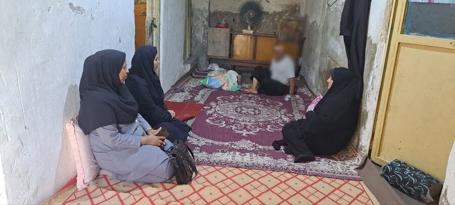 شهرستان بوشهر| بازدید مدیر بهزیستی شهرستان بوشهر از خانواده های تحت پوشش در چاهکوتاه و چغادک