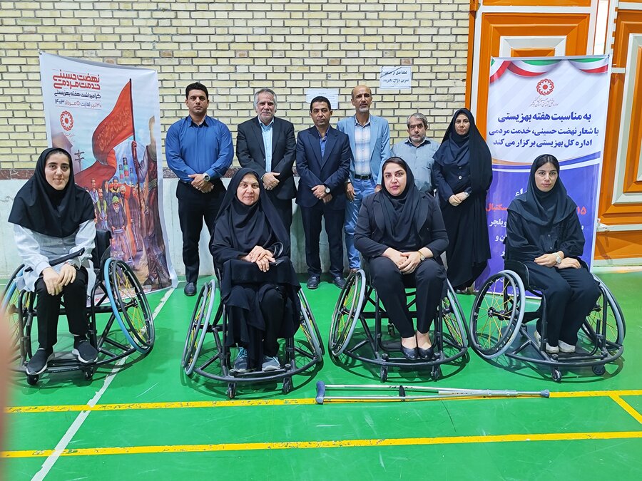 اهداء ۱۵ دستگاه ویلچر ورزشی بسکتبال به ورزشکاران توانخواه هیات ورزشهای جانبازان و توانیابان توسط بهزیستی استان بوشهر