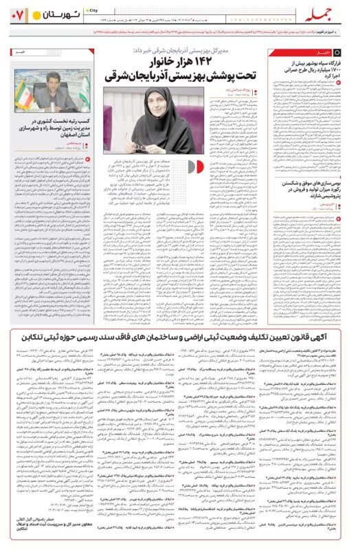 در رسانه| ۱۴۲ هزار خانوار تحت پوشش بهزیستی آذربایجان شرقی