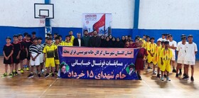 برگزاری مسابقات فوتسال با حضور کودکان کار و خیابانی بهزیستی گرگان