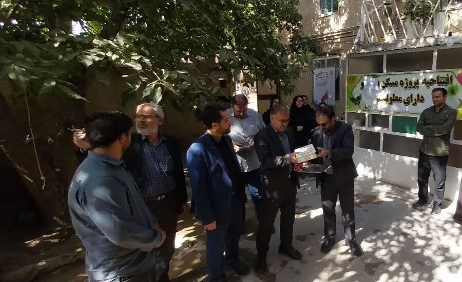 بهار|آئین افتتاح یک باب منزل مسکونی مددجویی به مناسبت هفته بهزیستی