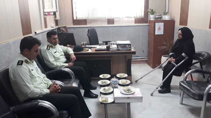 رزن|حضور فرماندهی انتظامی شهرستان در بهزیستی شهرستان