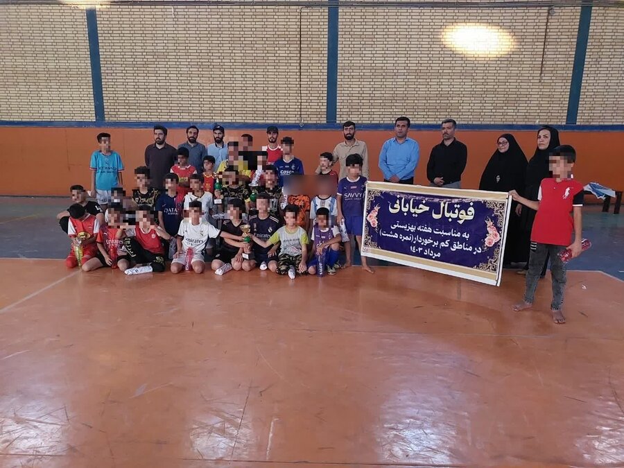 برگزاری مسابقات فوتسال در محلات کم برخوردار مسجد سلیمان
