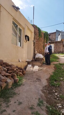 بازدید از ساخت مسکن توانخواه روستای مهران با کمک هزینه بلاعوض بهزیستی شهرستان طالقان