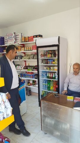 بازدید از سوپر مارکت توانخواه بهزیستی در روستای کرود شهرستان طالقان