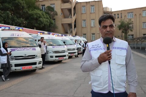 گزارش تصویری ا مانور خودروهای اورژانس اجتماعی 123 بهزیستی استان مرکزی