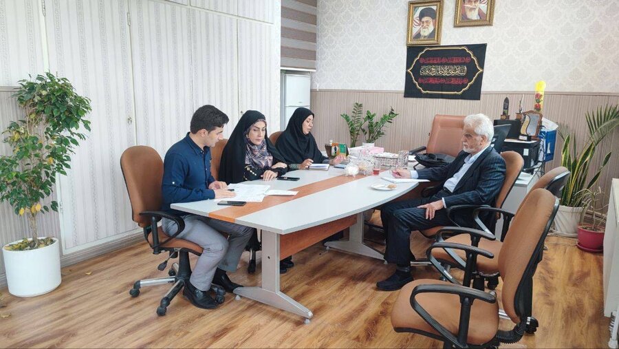 پاکدشت | برگزاری جلسه رئیس بهزیستی با  مدیریت مرکز خیریه سپهر