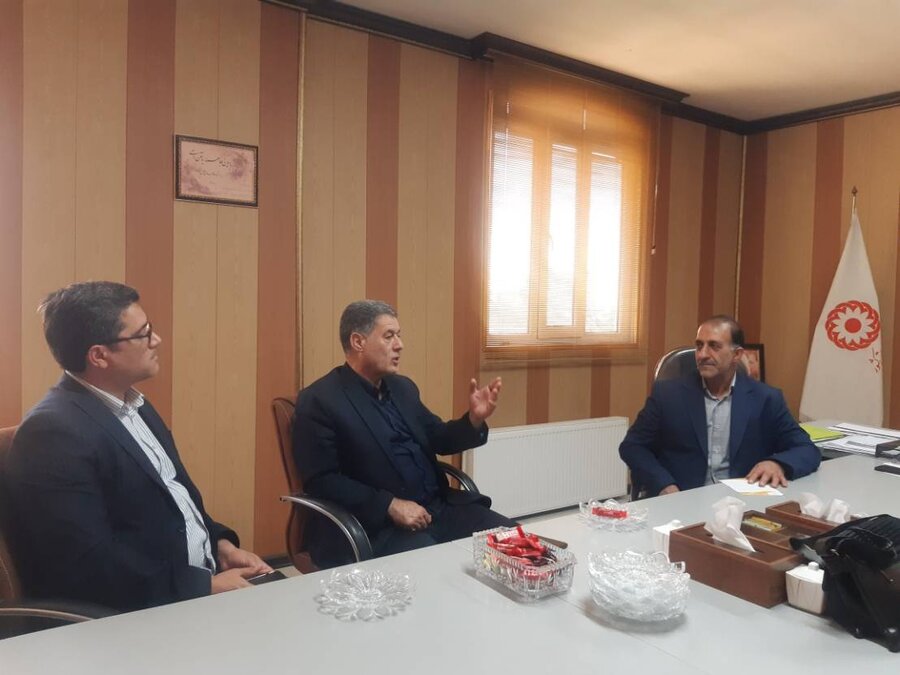 ورامین | دیدار رئیس شورای شهر وشهردار با رئیس اداره بهزیستی
