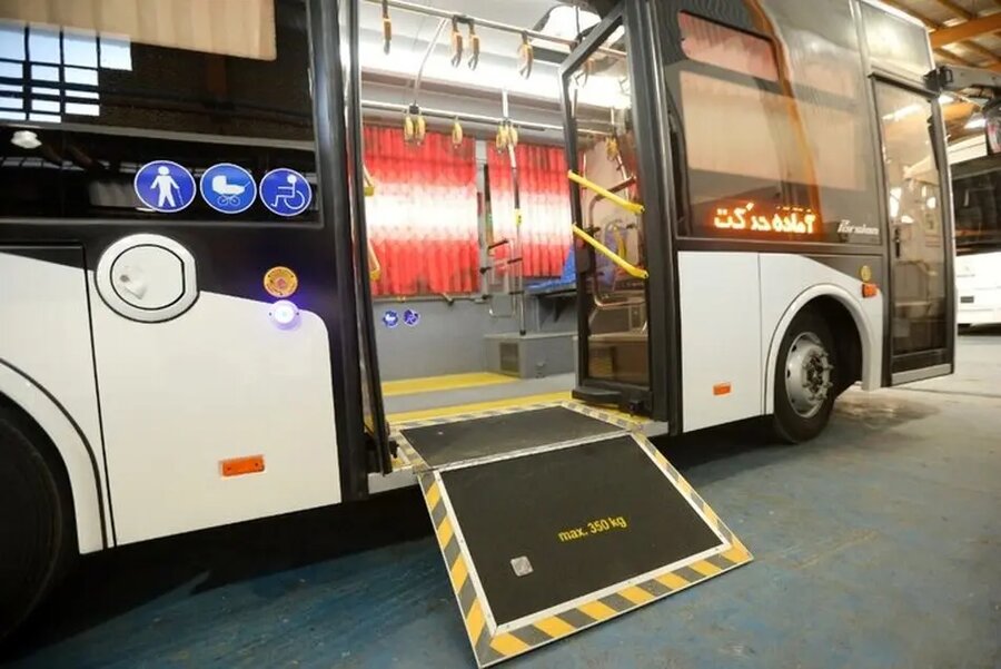 در رسانه /مناسب سازی ۲۴ دستگاه اتوبوس شهری در ارومیه برای استفاده معلولین