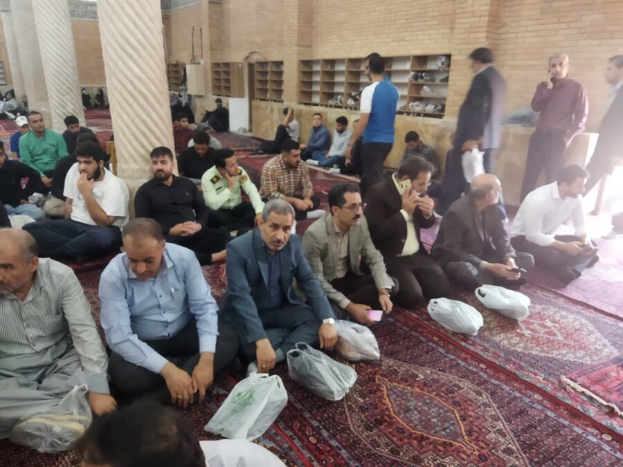 حضور پرسنل بهزیستی در مراسم گرامیداشت شهید اسماعیل هنیه در سنندج