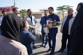 گزارش تصویری| مراسم استقبال از معاون وزیر و رئیس سازمان بهزیستی کشور در زنجان برگزار شد