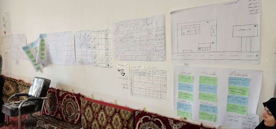 حضور ریاست بهزیستی شاهین دژ در اختتامیه طرح مانا در روستای آغ تپه