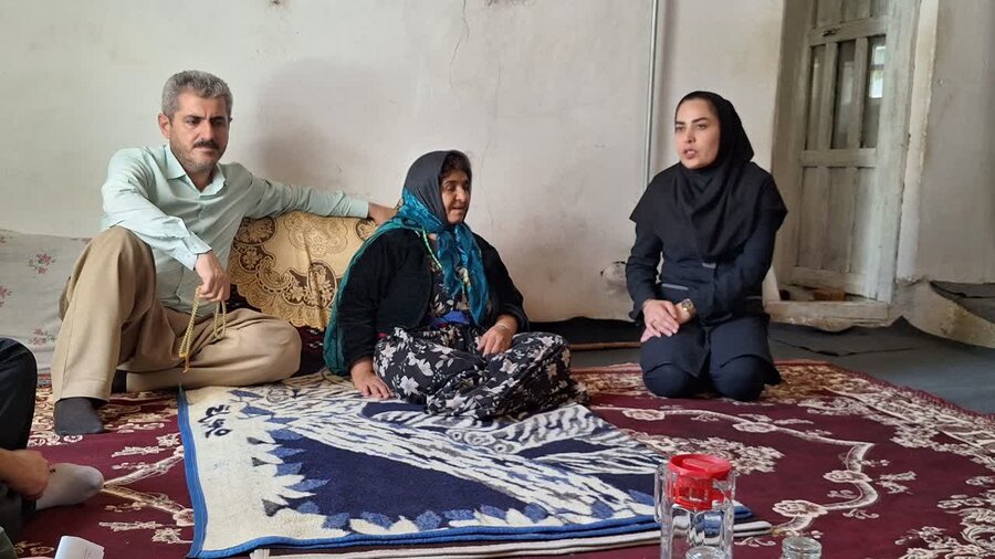 سروآباد | بازدید مدیر اداره بهزیستی شهرستان سروآباد از توانخواهان