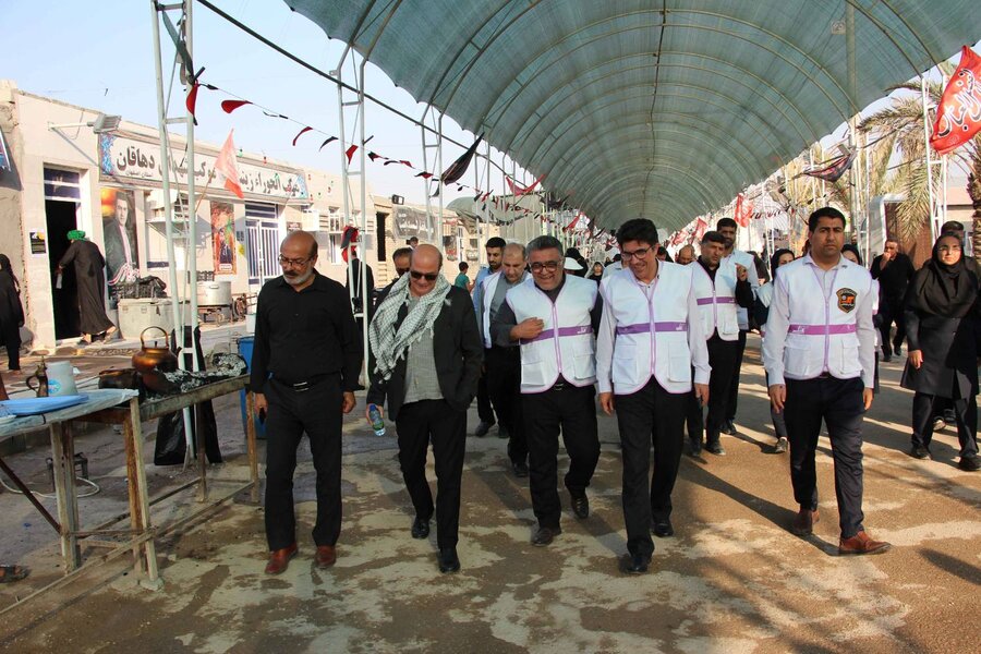 ببینیم |حضور رئیس مرکز اورژانس اجتماعی کشور در موکب سیدالشهدا(ع) بهزیستی خوزستان ببینیم |حضور رئیس مرکز اورژانس اجتماعی کشور در موکب سیدالشهدا(ع) بهزیستی خوزستان