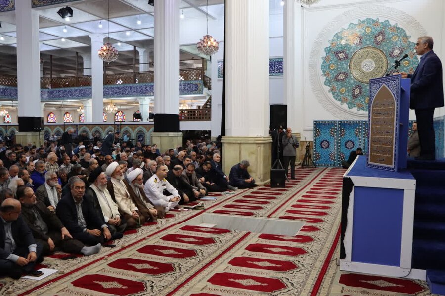 ۶۹۳۶ پروژه عمرانی در طول سه سال گذشته در گیلان افتتاح شد / حضور مدیران اجرایی استان در مصلی نماز جمعه