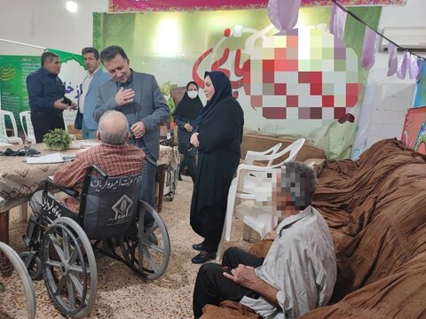 گزارش تصویری|بازدید فرماندار و جمعی از مسئولان شهرستان بهبهان از مرکز سالمندان