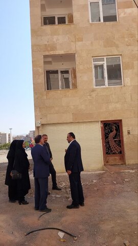 محلات ا بازدیداز پروزه 32 واحدی مسکن مددجویان شهرستان