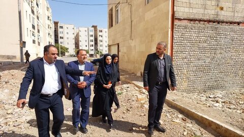 محلات ا بازدیداز پروزه 32 واحدی مسکن مددجویان شهرستان