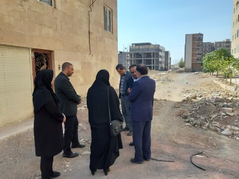 محلات ا بازدیداز پروزه 32 واحدی مسکن مددجویان شهرستان