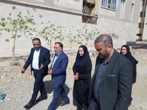 محلات ا بازدیداز پروزه 32 واحدی مسکن مددجویان شهرستان