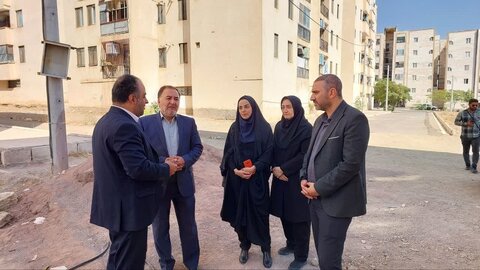 محلات ا بازدیداز پروزه 32 واحدی مسکن مددجویان شهرستان