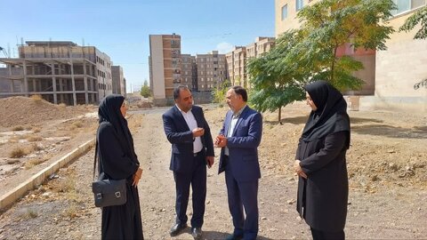 محلات ا بازدیداز پروزه 32 واحدی مسکن مددجویان شهرستان