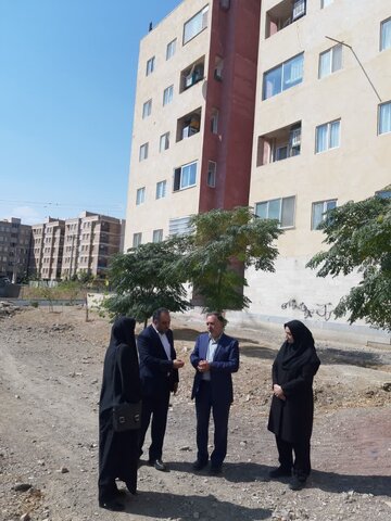 محلات ا بازدیداز پروزه 32 واحدی مسکن مددجویان شهرستان