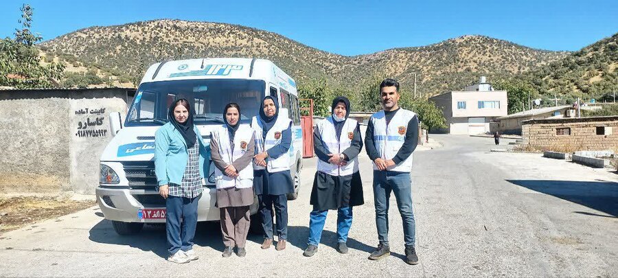 مریوان | اجرای طرح " روستای سفید  "  توسط حوزه اورژانس اجتماعی 