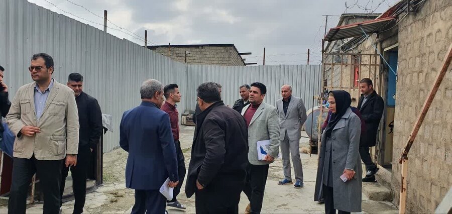سقز | بازدید مدیر کل بهزیستی از پروژه در حال ساخت مرکز کاهش آسیب های اجتماعی