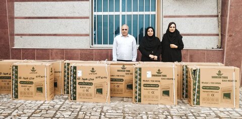 آمل| اهدا ۱۰ دستگاه بخاری گازی به جامعه هدف بهزیستی در شهرستان آمل