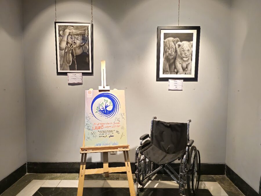 آیین افتتاح نمایشگاه توانمندی های جامعه هدف بهزیستی استان