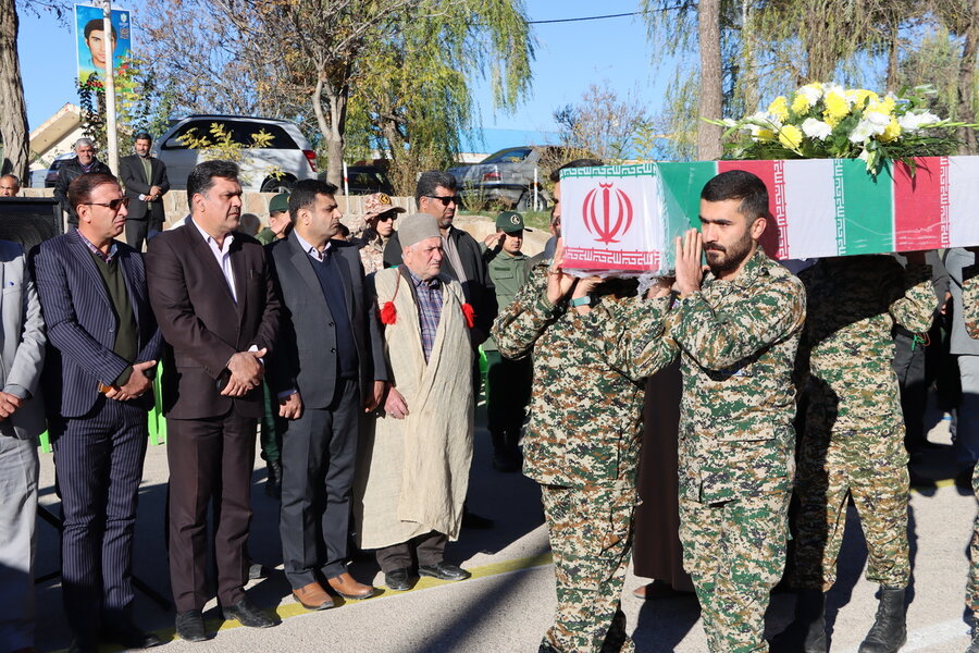 استقبال باشکوه مسئولان و شهروندان کهگیلویه و بویراحمد از پنج شهید گمنام هشت سال دفاع مقدس 