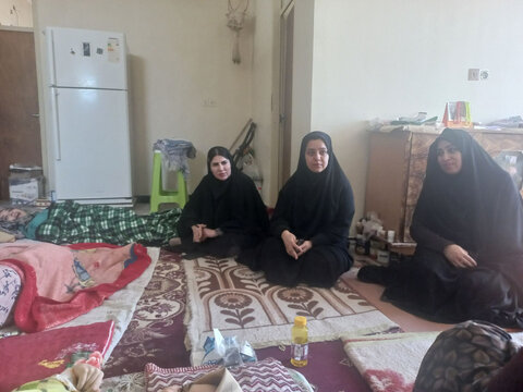 دیّر| بازدید رئیس بهزیستی  شهرستان دیر از منزل توانخواهان تحت حمایت