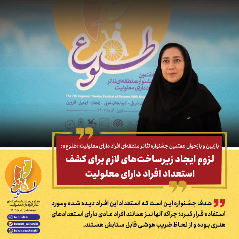 لزوم ایجاد زیرساخت‌های لازم برای کشف استعداد افراد دارای معلولیت
