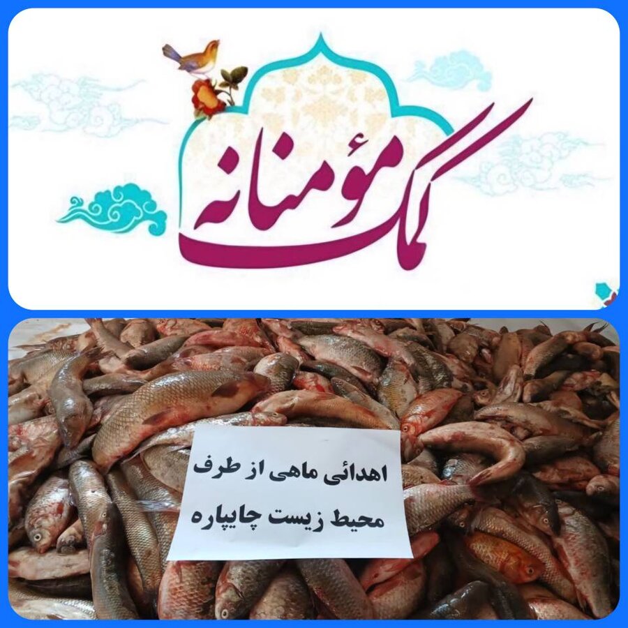 اهدای «ماهی» توسط اداره محیط زیست به مددجویان بهزیستی شهرستان چایپاره