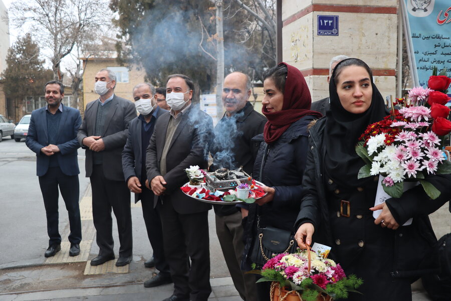 گزارش تصویری ا مراسم استقبال  تعداد ۸۸ نفر از افراد دارای معلولیت و مددجویان تحت پوشش بهزیستی استان مرکزی زائرین کربلای معلی