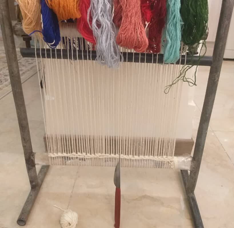 بافت گلیم طرح چهره رئیس جمهور آغاز شد