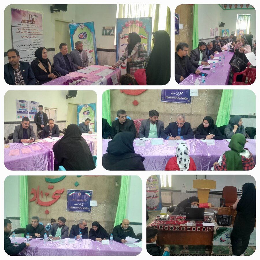 میزخدمت آغازگر برنامه‌های دهه فجر در مدیریت بهزیستی شهرستان بیرجند