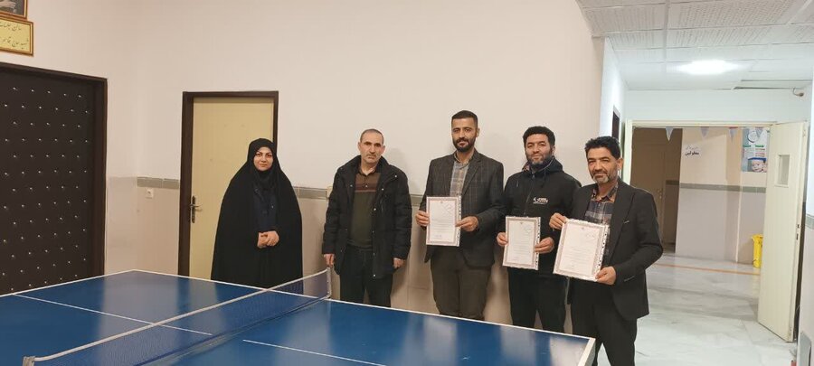 برگزاری مسابقه ورزشی بین کارکنان شاغل در بهزیستی شاهین دژ