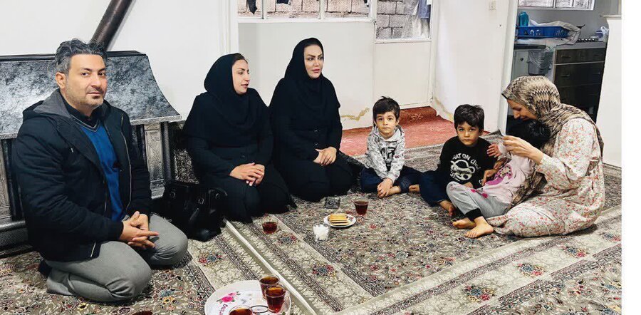 کامیاران | دیدار رییس بهزیستی با خانواده های دارای فرزند چند قلو