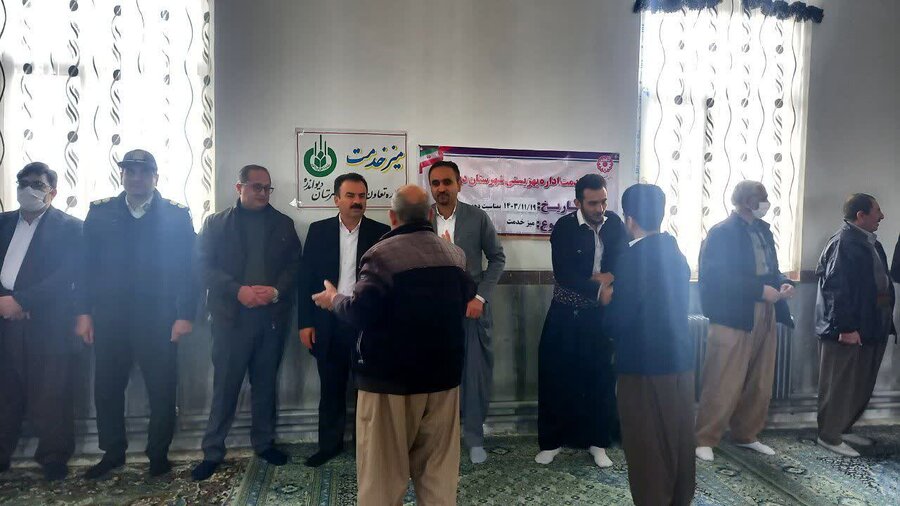 میز خدمت بهزیستی در مسجد جامع شهرستان دیواندره