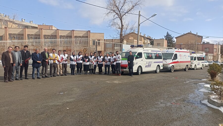 مانور اورژانس اجتماعی همزمان با سراسر کشور در سنندج برگزار شد