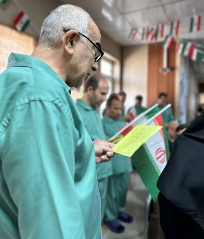 مراسم تجلیل از جانبازان بستری در مرکز توانبخشی تحت نظارت بهزیستی شهرستان کرج