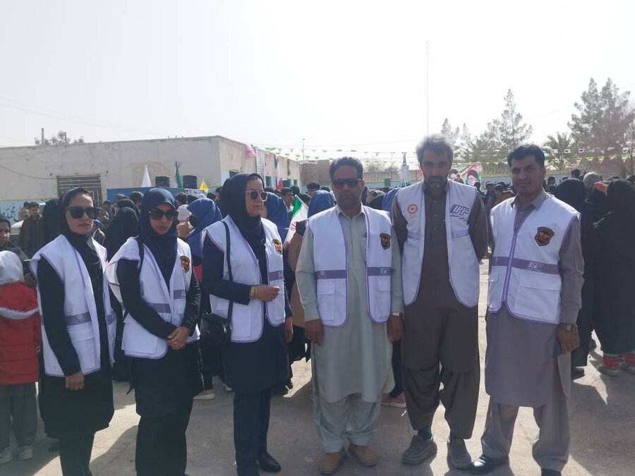 حضور پرسنل بهزیستی سیستان و بلوچستان در راهپیمایی ۲۲ بهمن